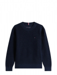 Tommy Hilfiger - Cotton Texture Sweater - Pulloverid - 128