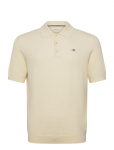 Gant - Textured Cotton Ss Polo - L&uuml;hikeste varrukatega kootud polos&auml;rgid - M