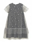 Creamie - Dress Sequins Mesh - L&uuml;hikeste varrukatega vabaajakleidid - 104