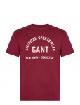 GANT - Printed Graphic Ss T-Shirt - L&uuml;hikeste varrukatega - M