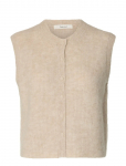 Selected - Slflulu Sl Button O-Neck Vest Noos - Kootud vestid - XXL