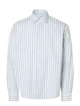 Selected - Slhrlxhenri Stripe Ls Shirt - Triibulised s&auml;rgid - M