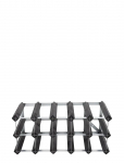 The Swedish Wine Rack Factory - 15 Bottle Self Assembly Kit Black Ash - Riiulid - ONE SIZE