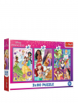 Trefl - Pappussel Trefl 3X80 Bitar Disney Princess - Klassikalised m&otilde;istatused - ONE SIZE