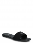 Calvin Klein - Square Flat Sndl Canvas Hw - Madalad sandaalid - 40