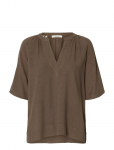 Selected - Slfviva 2/4 V-Neck Linen Blend Top Noos - L&uuml;hikeste varrukatega - 36