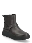 FitFlop - F-Mode Folded-Knot Leather Flatform Chelsea Boots - Madala kontsaga poolsaapad - 39