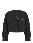 Levi's&reg; - Collarless Crop Sherpa Trucker - L&uuml;hikesed teksap&uuml;ksid - M