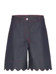 Stella Nova - Unwashed Denim Scallop Shorts - L&uuml;hikesed teksap&uuml;ksid - 34
