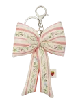 Maanesten - Fabric Bow Keychain Summer Stripes Peach - V&otilde;tmehoidjad ja kotiripatsid - ONE SIZE