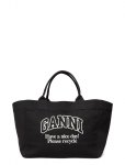 GANNI - Xxl Canvas Tote Bag - Kandekotid - ONE SIZE