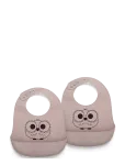 Nuuroo - Alfie Silicone Short Bib 2-Pack With Print - Varrukateta pudip&otilde;lled - ONE SIZE