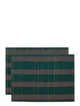 Anna + Nina - Wisteria Stripe Placemat Set Of 2 - Lauamatid - ONZE SIZE