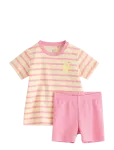 Lindex - Set With Top And Cycling Shorts - Komplektid l&uuml;hikeste varrukatega T-s&auml;rgiga - 62