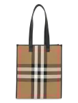 Burberry - Medium Check Book Tote Bag - Ostukotid - ONE SIZE