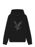 Lyle & Scott - Pixelated Eagle Print Hoodie - Kapuutsiga pusad - 164-170