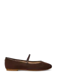 Lauren Ralph Lauren - Jayna Nappa-Trim Suede Mary Jane Flat - Baleriinad - 38