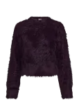 Monki - Fluffy Knitted Sweater - Pikkade varrukatega l&uuml;hikesed topid - XL