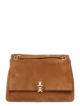Tory Burch - Charlie Quilted Suede Shoulder Bag - V&auml;ikesed &uuml;le&otilde;lakotid - ONE SIZE