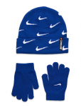 Nike - Swoosh Repeat Beanie Set - Kootud m&uuml;tsid - 54/58.5