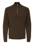 ONLY & SONS - Onsedward Reg 7 Wool Half Zip Knit Cs - Poolpika lukuga džemprid - XXL