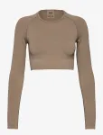 Aim&acute;n - Ribbed Seamless Crop Long Sleeve - Pikkade varrukatega l&uuml;hikesed topid - L