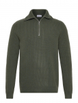 Davida Cashmere - Man Chunky Rib Half Zip - Poolpika lukuga džemprid - M