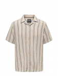 ONLY & SONS - Onstrev Life Reg Stripe Ss Shirt Noos - L&uuml;hikeste varrukatega - XS