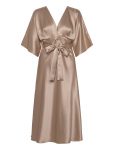 Malina - Juno V-Neck Satin Midi Dress - P&otilde;lveni ja midi - XS