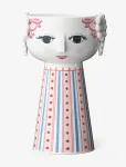 Bj&oslash;rn Wiinblad - Eva Candle Holder H14 Cm Dusty Red - K&uuml;&uuml;nlajalad - H9CM