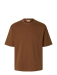 Selected - Slmlooseoscar Ss O-Neck Tee Noos - L&uuml;hikeste varrukatega - S