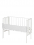 ROBA - Bedside Crib 2 In 1 Incl. Barrier + Mattress - Lastevoodid ja aksessuaarid - 47X 99.5X 75.5CM