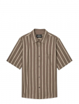 Mads N&oslash;rgaard - Cotton Linen Victor Stripe Shirt Ss - L&uuml;hikeste varrukatega s&auml;rgid - L