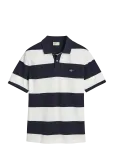 Gant - Block Stripe Polo - L&uuml;hikeste varrukatega - M