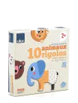 Vilac - Magnets 30 Pcs - 10 Funny Animals - Puidust pusled - ONE SIZE