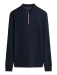 Tommy Hilfiger - Ls Liquid Rwb Zip Reg Polo - Poolpika lukuga džemprid - XL