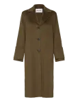 Malina - Elelia Cuff Detailed Wool Cashmere Silk Coat - Villased mantlid - 38