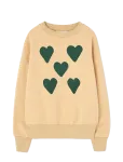 THE ANIMALS OBSERVATORY - Hearts Soft Brown Bear Sweatshirt - Dressipluusid - 12 Y