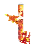 Plus-Plus - Plus-Plus Fire Dragons / 100 Pcs Tube - Ehituskomplektid - ONE SIZE