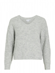 Vila - Vilampe V-Neck L/S Knit Top-Noos - Džemprid - XS
