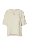 Selected - Slfviva 2/4 V-Neck Linen Blend Top Noos - L&uuml;hikeste varrukatega - 34