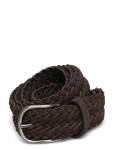 Anderson's - Suede Woven Belt Dark Brown - 3,5 - Punutud v&ouml;&ouml;d - 90