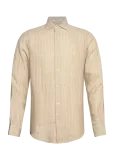 Gant - Reg Linen Stripe Shirt - Linased s&auml;rgid - L