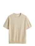 Gant - Slub Cotton Linen Ss C-Neck - L&uuml;hikeste varrukatega - M