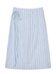 Mads N&oslash;rgaard - Mia Poplin Marty Wrap Skirt - H&otilde;lmikseelikud - 36