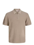 Jack & Jones - Jjmax Knit Zip Polo Ss Jnr - L&uuml;hikeste varrukatega kootud polos&auml;rgid - 152