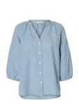 Selected - Slwcleo-Alberta Linen Blend Shirt Noos - Pikkade varrukatega - 38