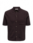 ONLY & SONS - Onssilas Reg Ss Shirt Knit - L&uuml;hikeste varrukatega kootud polos&auml;rgid - XXL