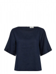 Bruun & Stengade - Bs Lucianne Regular Fit Top - L&uuml;hikeste varrukatega - S