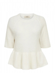 MOS MOSH - Mmthora Ss O-Neck Frill Knit - Džemprid - XL